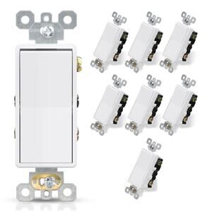 BRAND NEW ~ Set/8 ELEGRP 4-Way Decorative Light Switch 15A 120/277V Self Ground